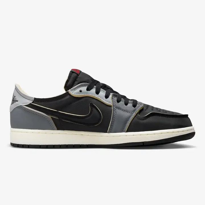 Jordan 1 Low Preto Cinza Fumaça