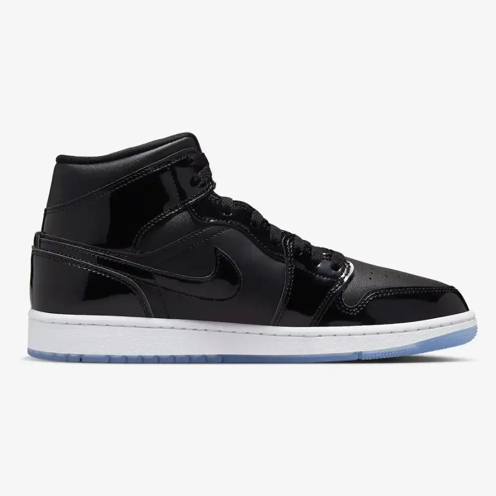 Jordan 1 Mid SE Space Jam - Preto/Branco/Translúcido Ice Blue