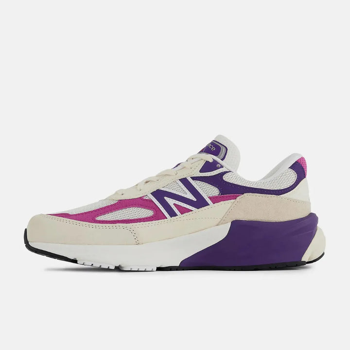 NB 990v6 Made in USA - Creme/Roxo