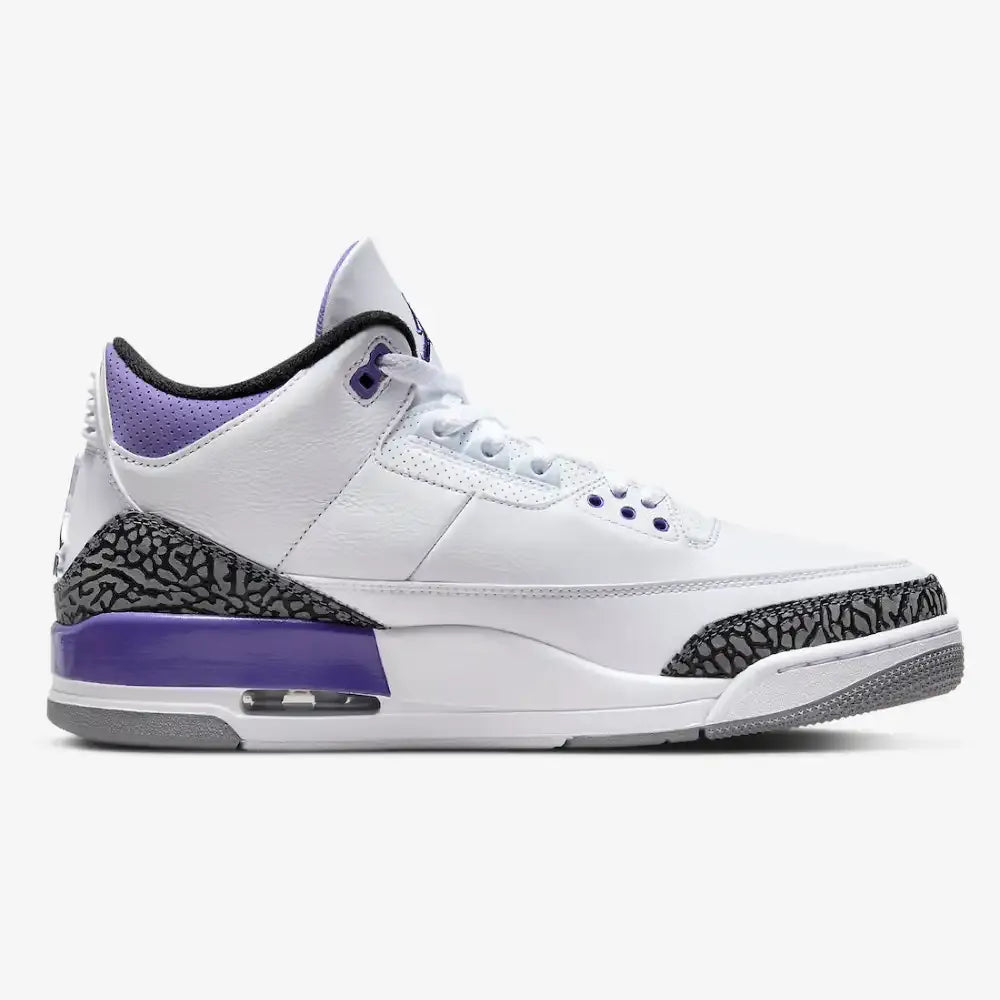 Jordan 3 Retro - Branco/Roxo