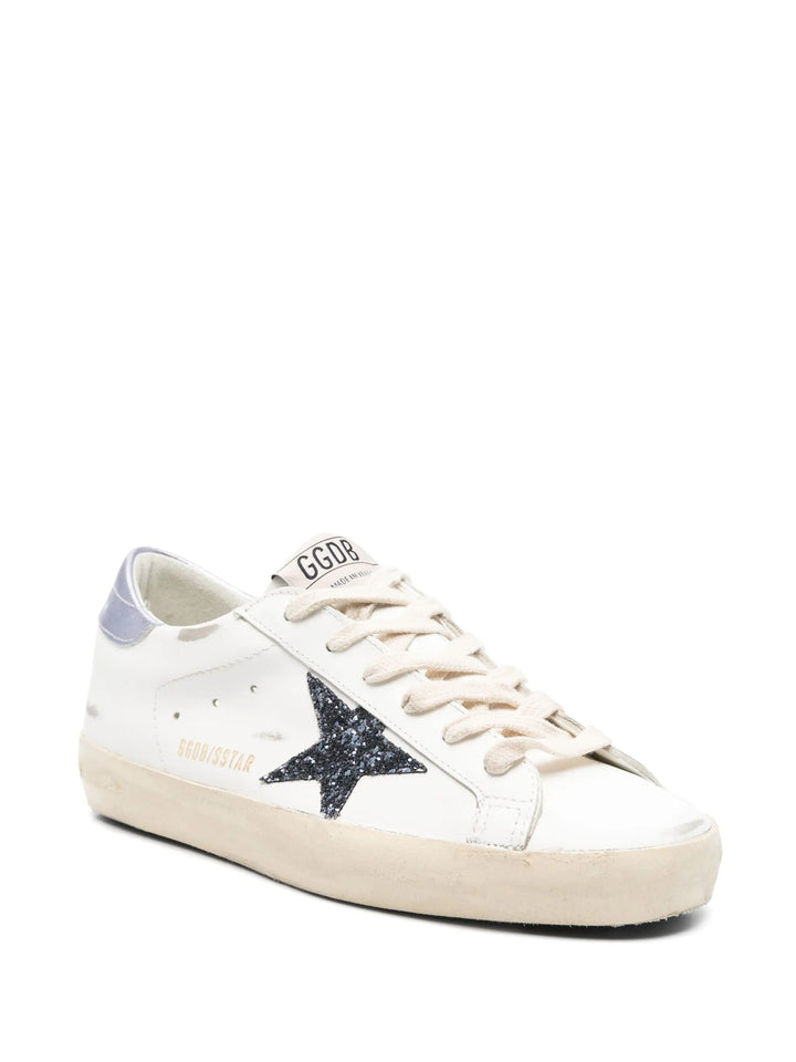 Golden Goose Superstar - Branco/Prata/Preto Glitter