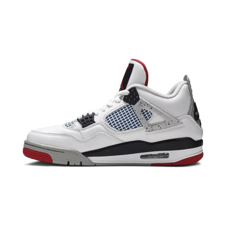 Air Jordan 4 - Branco/Cinza/Azul
