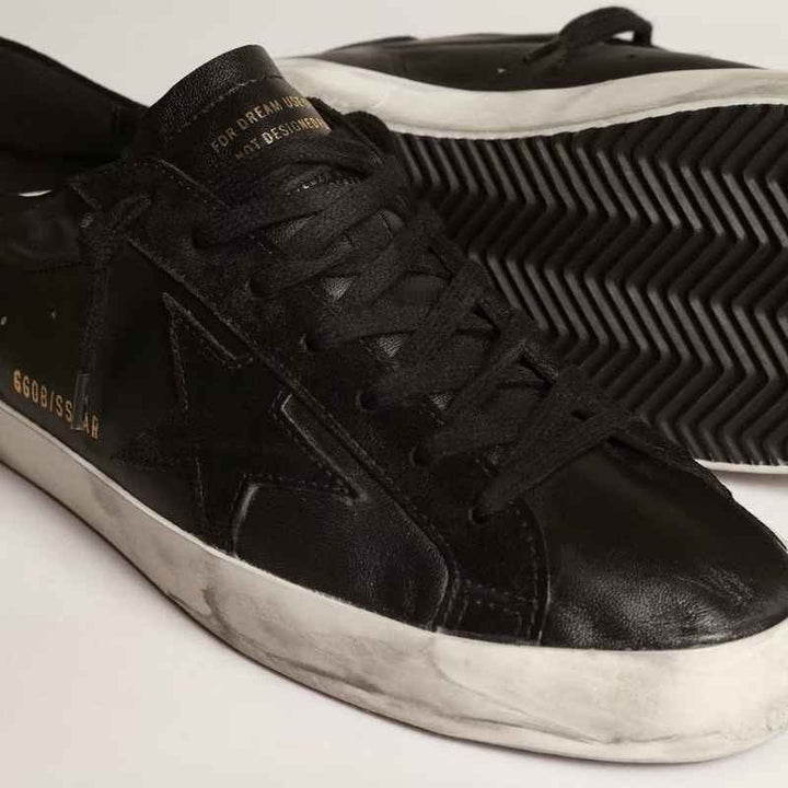 Golden Goose Super-Star – Preto com Estrela Preta
