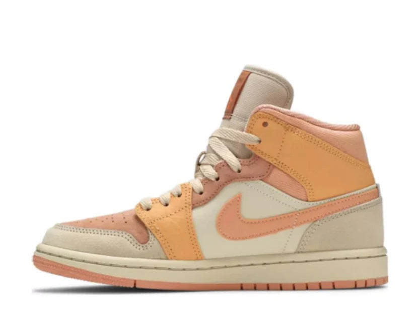 Air Jordan 1 Mid - Laranja/Bege