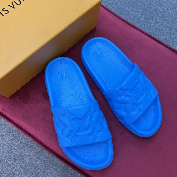 Louis Vuitton Waterfront Slide – Azul