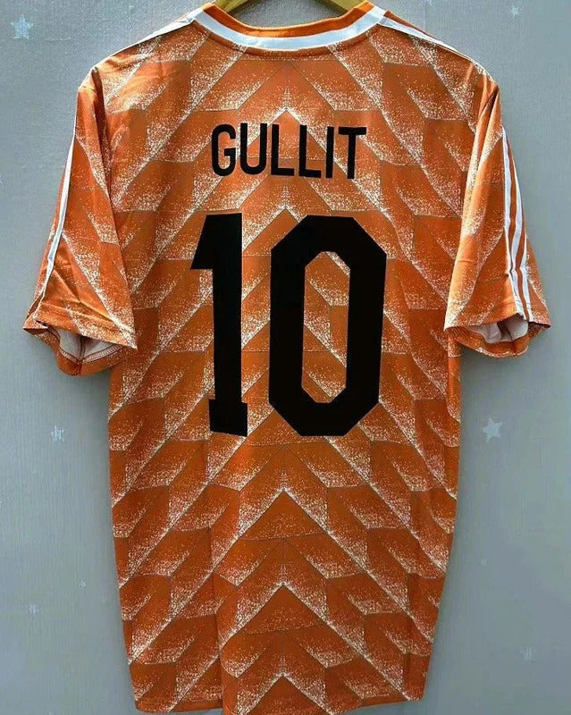 Camisa Retrô Holanda 1988/89 Home - GULLIT #10