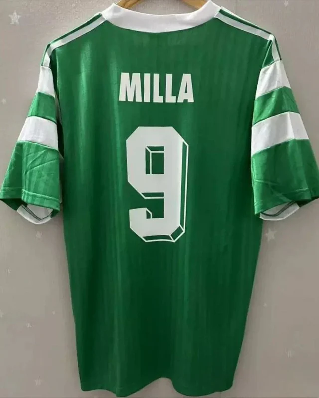 Camisa Retrô Camarões 1991/92 Home - MILLA #9