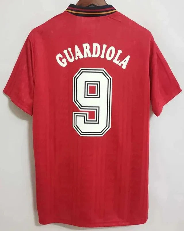 Camisa Retrô Espanha 1994 Home - GUARDIOLA #9