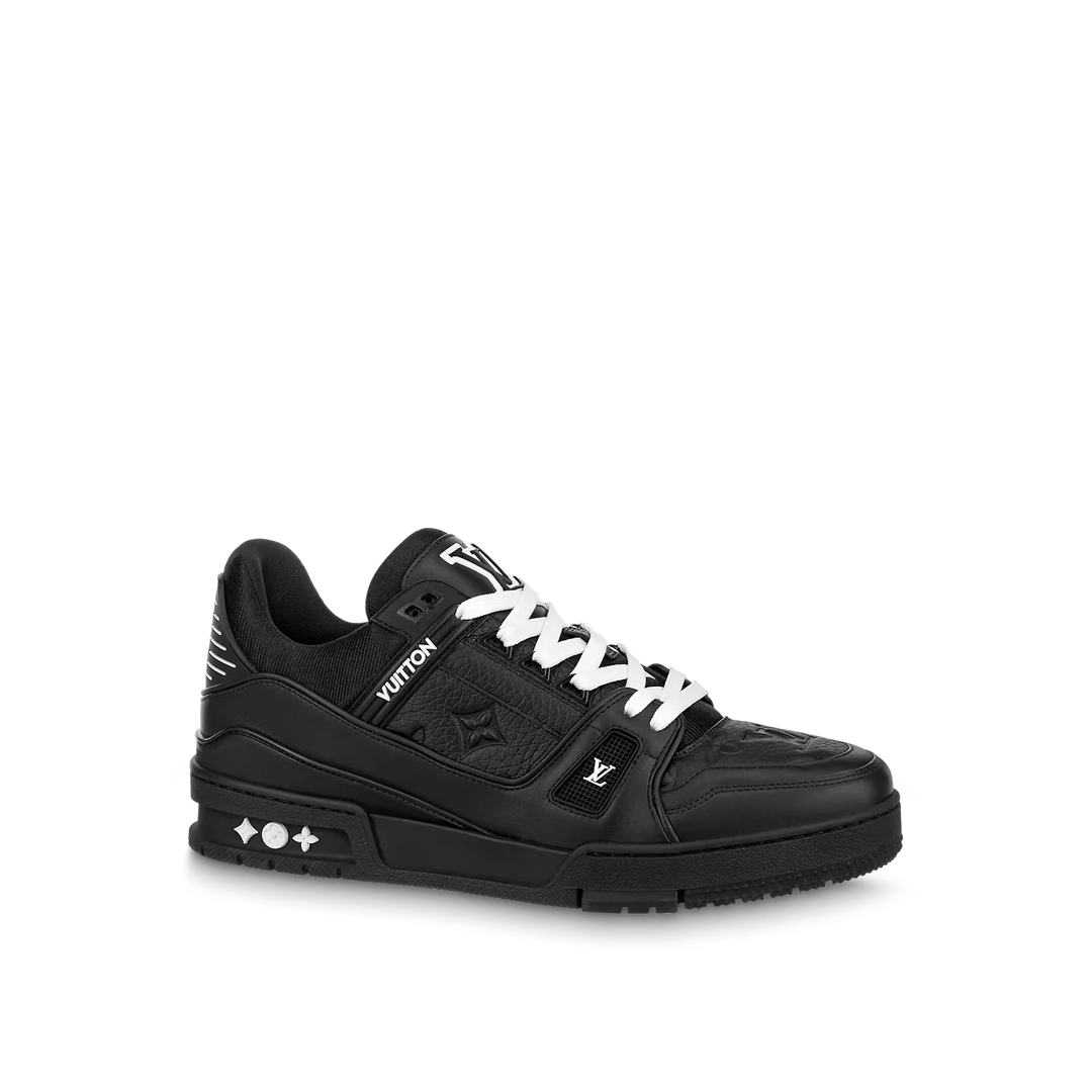 Louis Vuitton Trainer – Preto Embossed