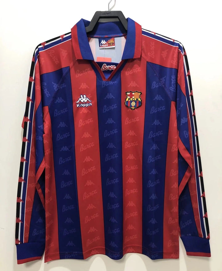 Camisa Retrô Barcelona 1996/97 Home - Manga Longa
