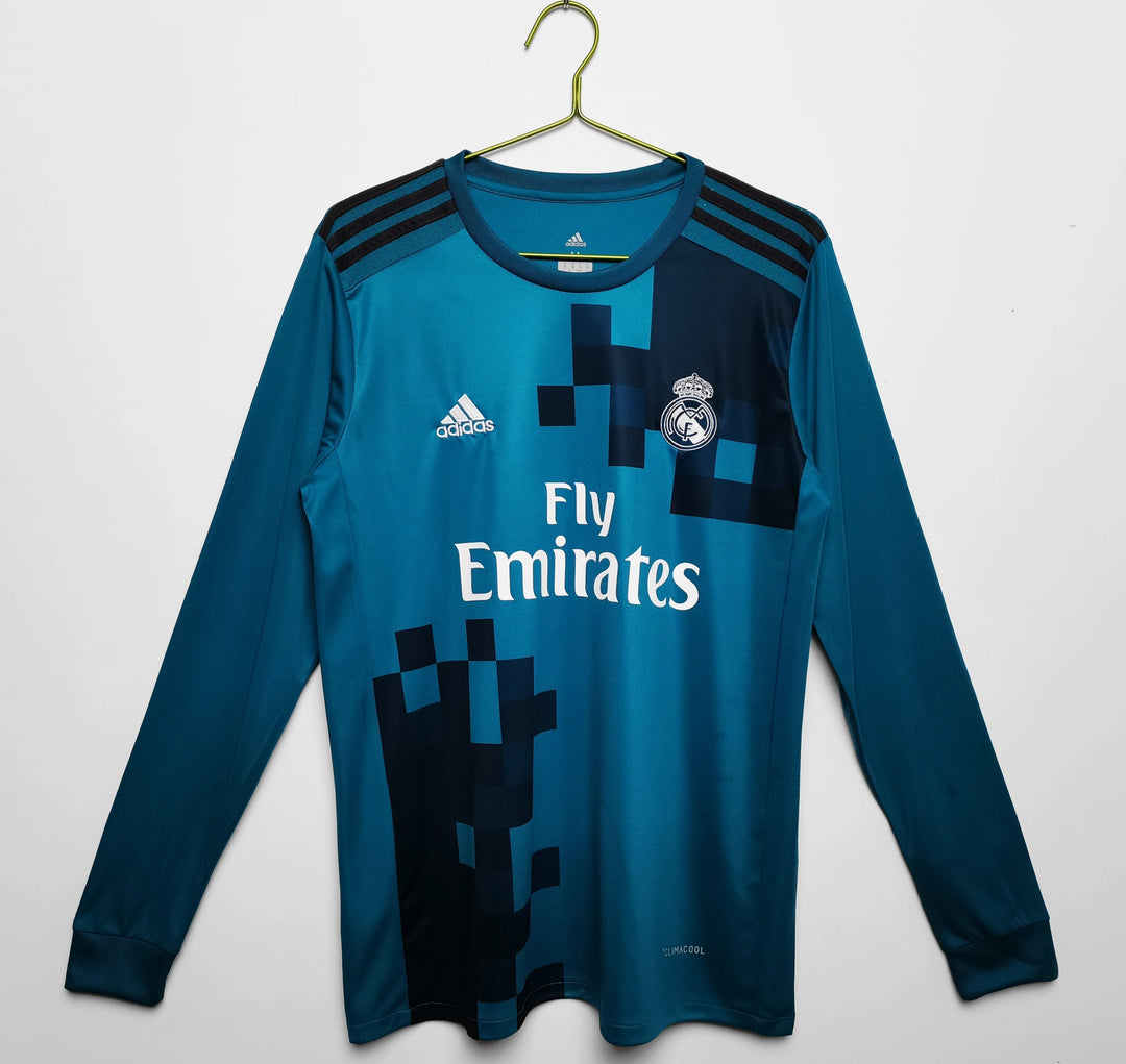 Camisa Retrô Real Madrid 2017/18 Third - Manga Longa