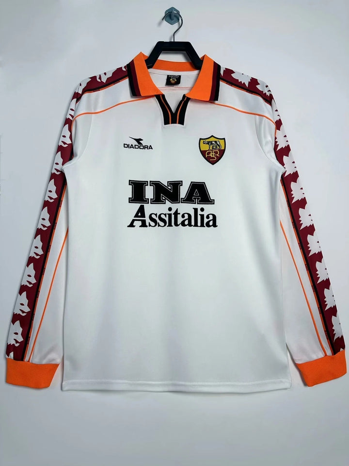 Camisa Roma 1998/99 Away - Manga Longa