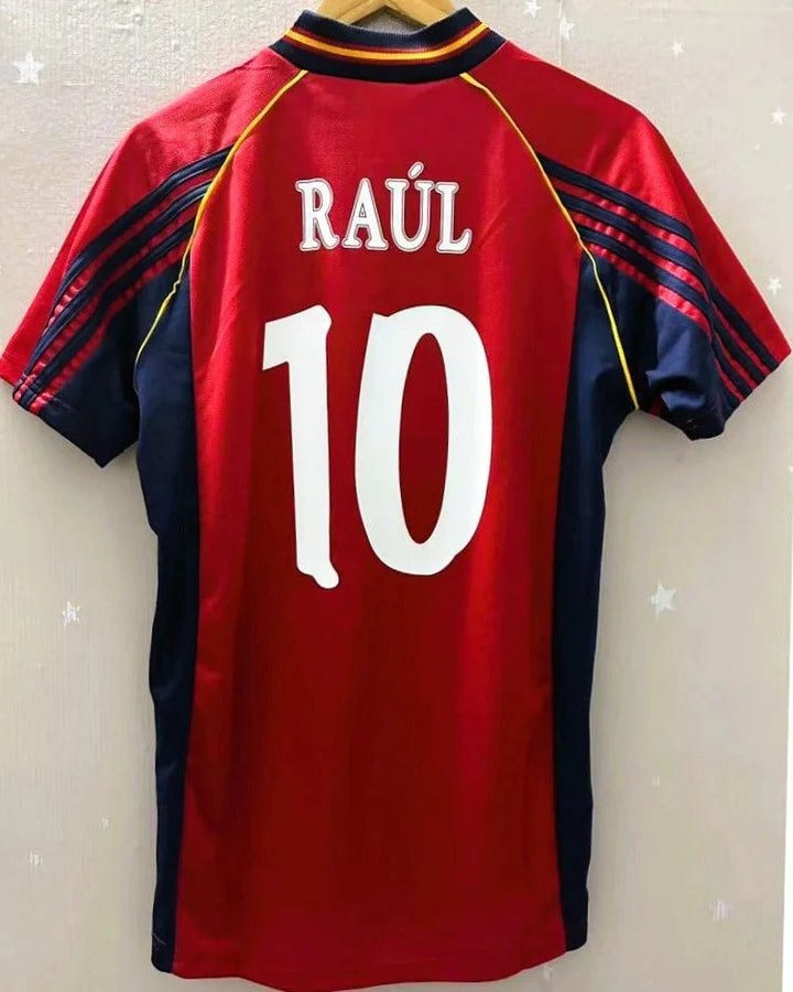 Camisa Retrô Espanha 1998/99 Home - RAUL #10