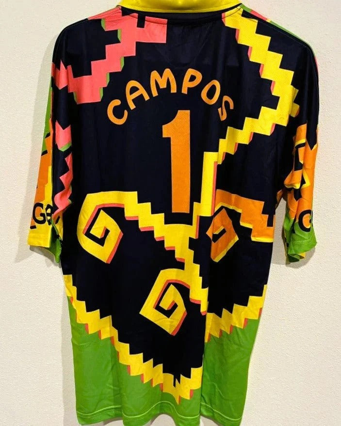 Camisa Retrô México 1994/95 Goleiro Home - CAMPOS #1