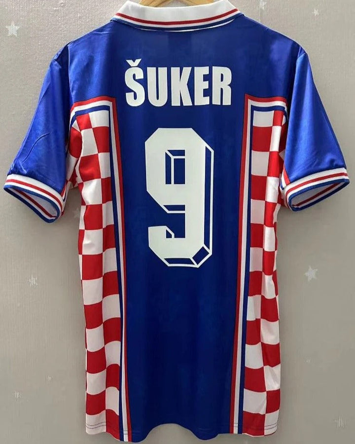 Camisa Retrô Croácia Away 1998/1999 - SUKER #9