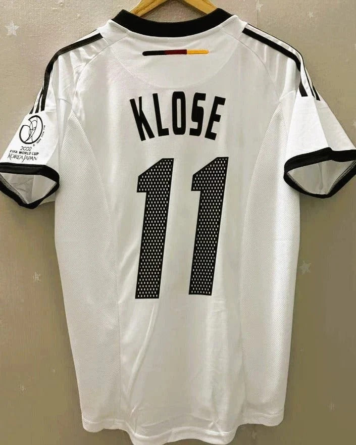Camisa Retrô Alemanha 2002/03 Home - KLOSE #11 (+Patches)