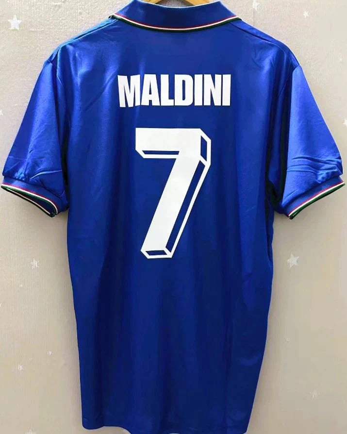 Camisa Retrô Itália 1990/91 Home - MALDINI #7