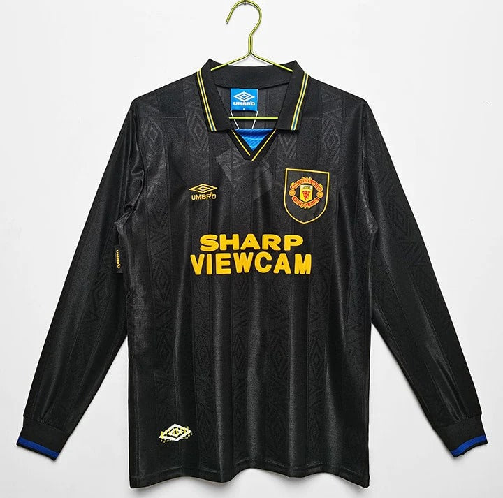 Camisa Retrô Manchester United 1993/94 Away - Manga Longa