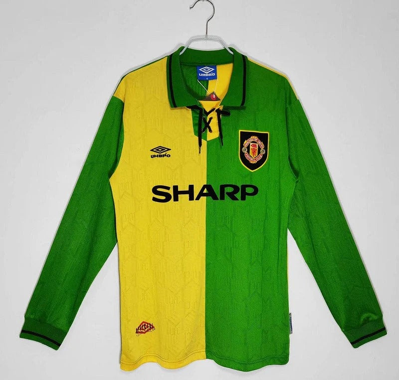 Camisa Retrô Manchester United 1992/94 Away - Manga Longa
