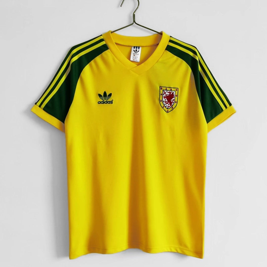 Camisa Retrô País de Gales 1984 Away