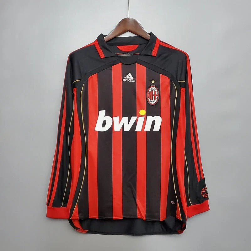 Camisa Retrô Milan 2006/07 Home - Manga Longa