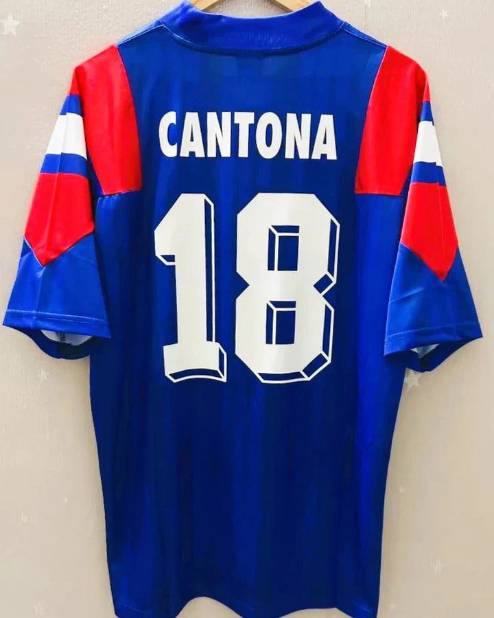 Camisa Retrô França 1992/93 Home - CANTONA #18