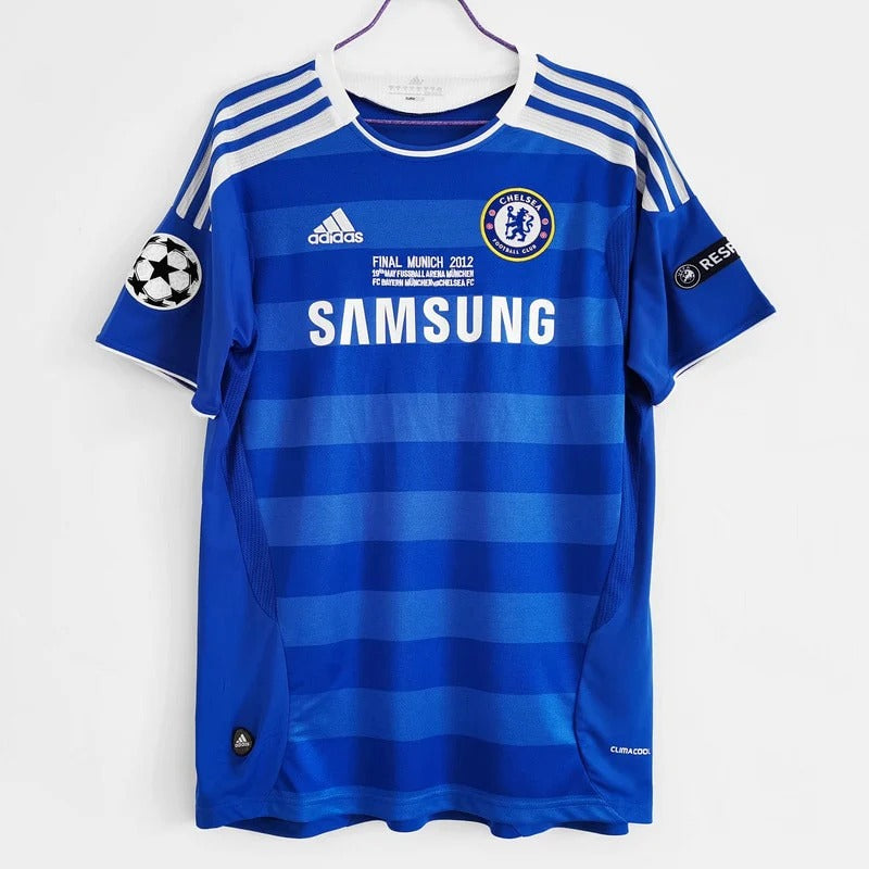 Camisa Retrô Chelsea 2011/12 Home UCL (+Patches)