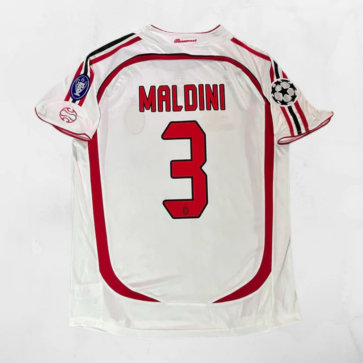 Camisa Retrô Milan 2006/07 Away - Paolo Maldini #3 (+Patches)