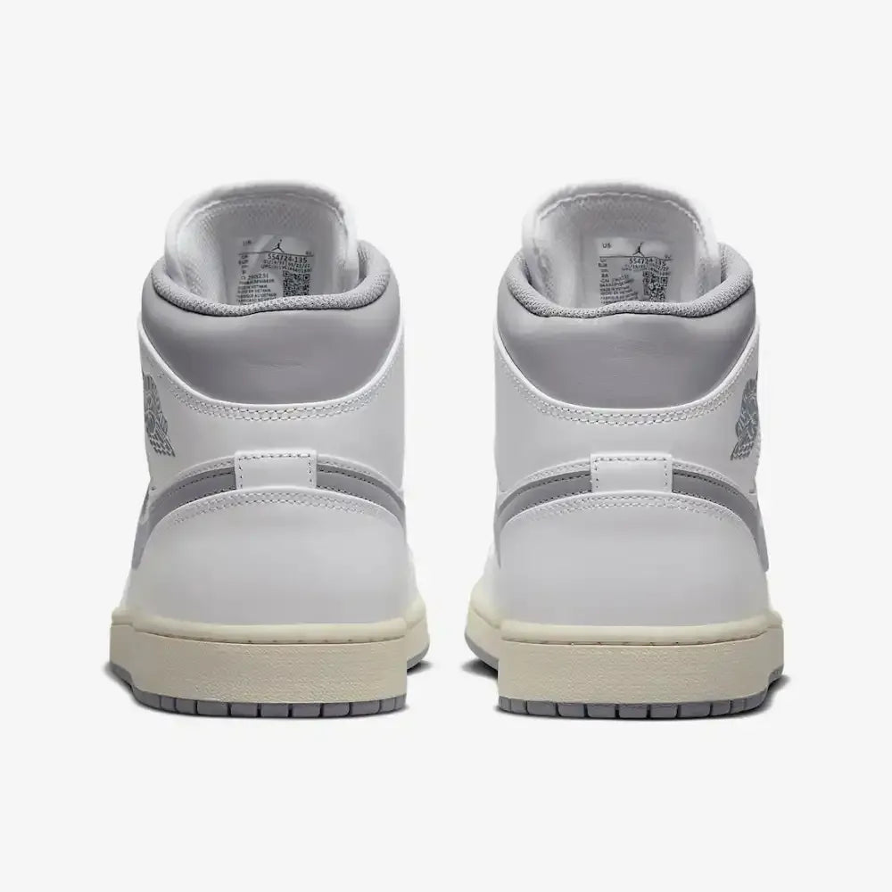 Jordan 1 Mid - Branco/Cinza Neutro