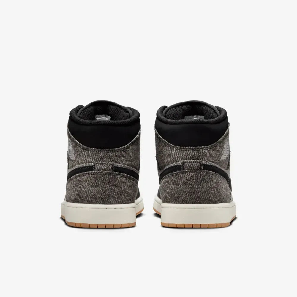 Air Jordan 1 Mid SE - Preto/Cinza Escuro