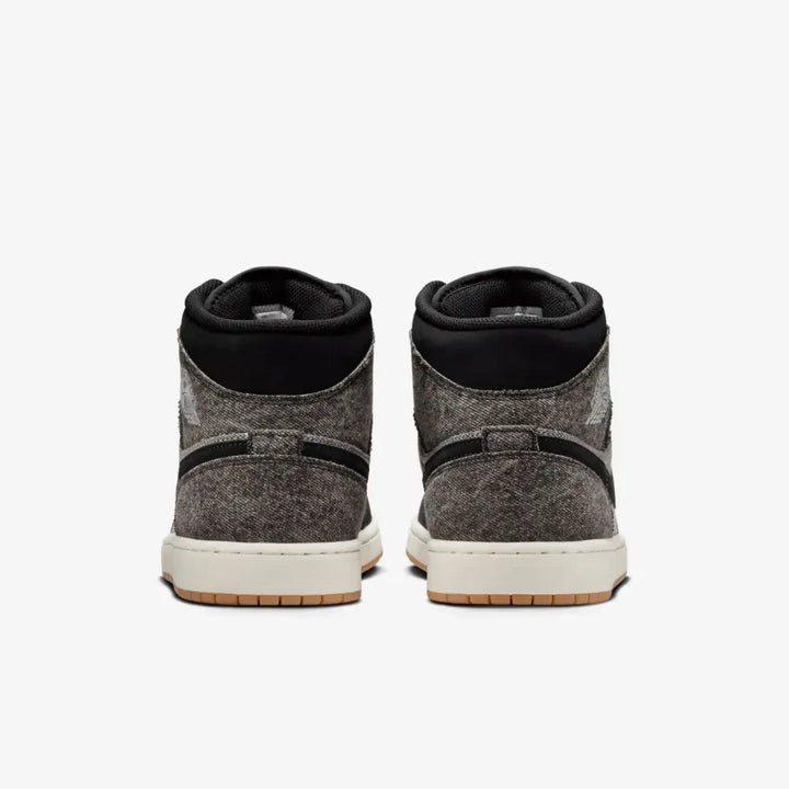 Air Jordan 1 Mid SE - Preto/Cinza Escuro