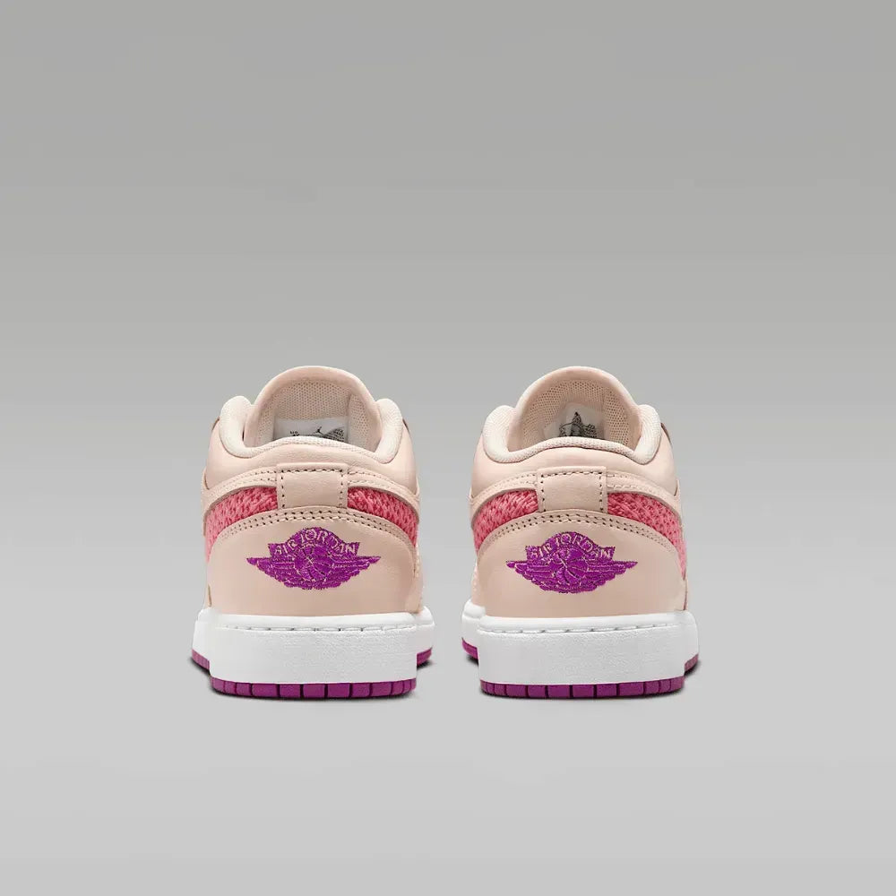 Air Jordan 1 Low SE GS - Creme/Rosa