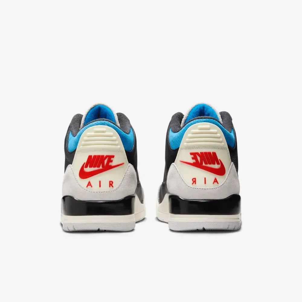 Air Jordan 3 OG - Preto/Azul/Cinza