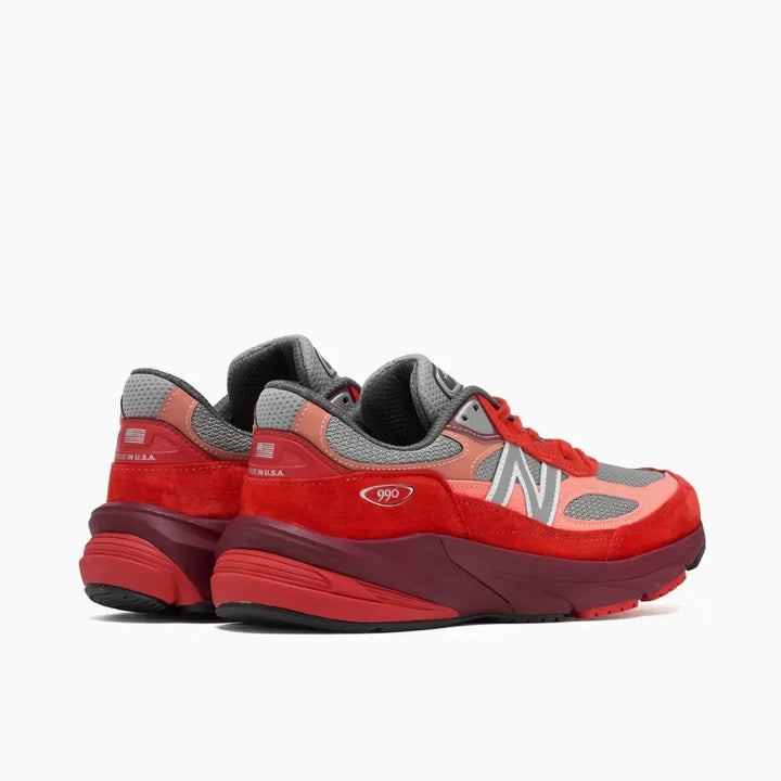 New Balance 990v6 MiUSA – Cinza/Vermelho