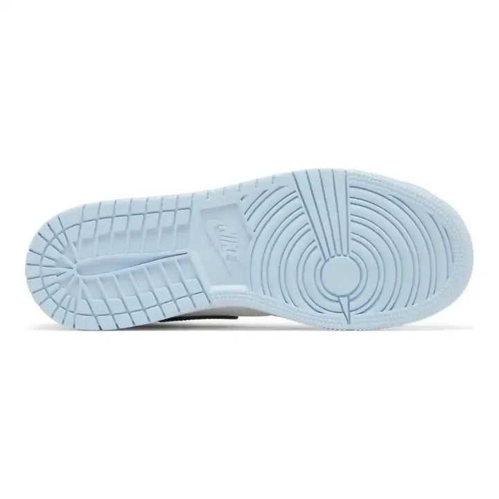 Air Jordan 1 Mid GS - Azul Gelo/Branco/Preto