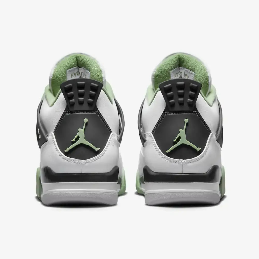 Air Jordan 4 - Branco/Preto/Verde Menta