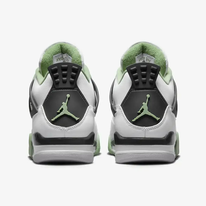 Air Jordan 4 - Branco/Preto/Verde Menta