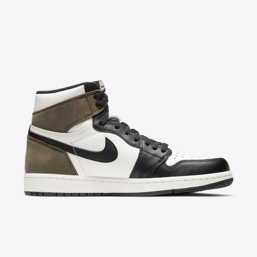 Jordan 1 Retro High - Branco/Preto/Marrom Mocha