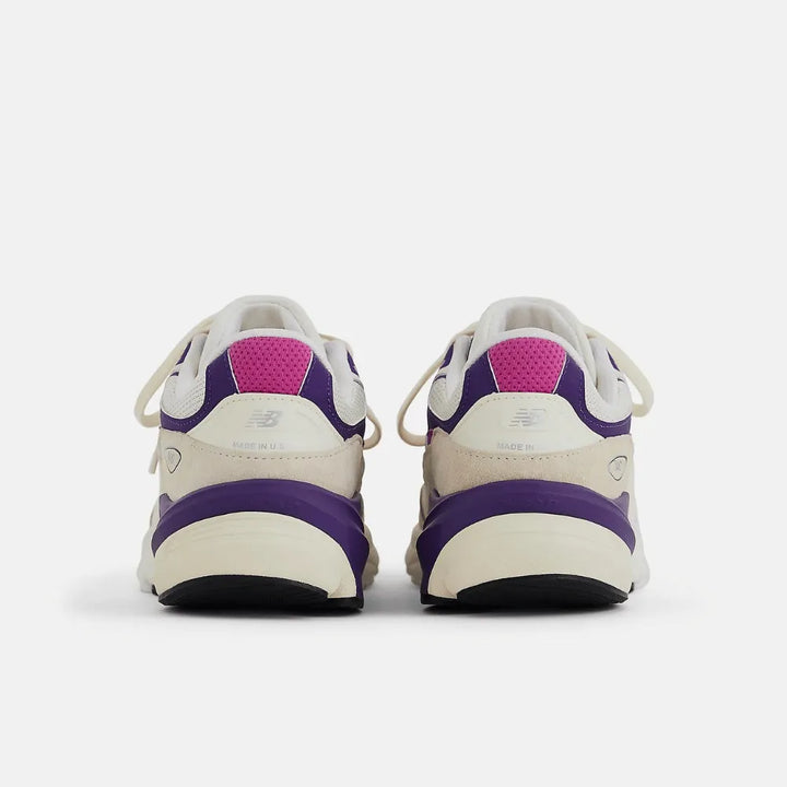 NB 990v6 Made in USA - Creme/Roxo