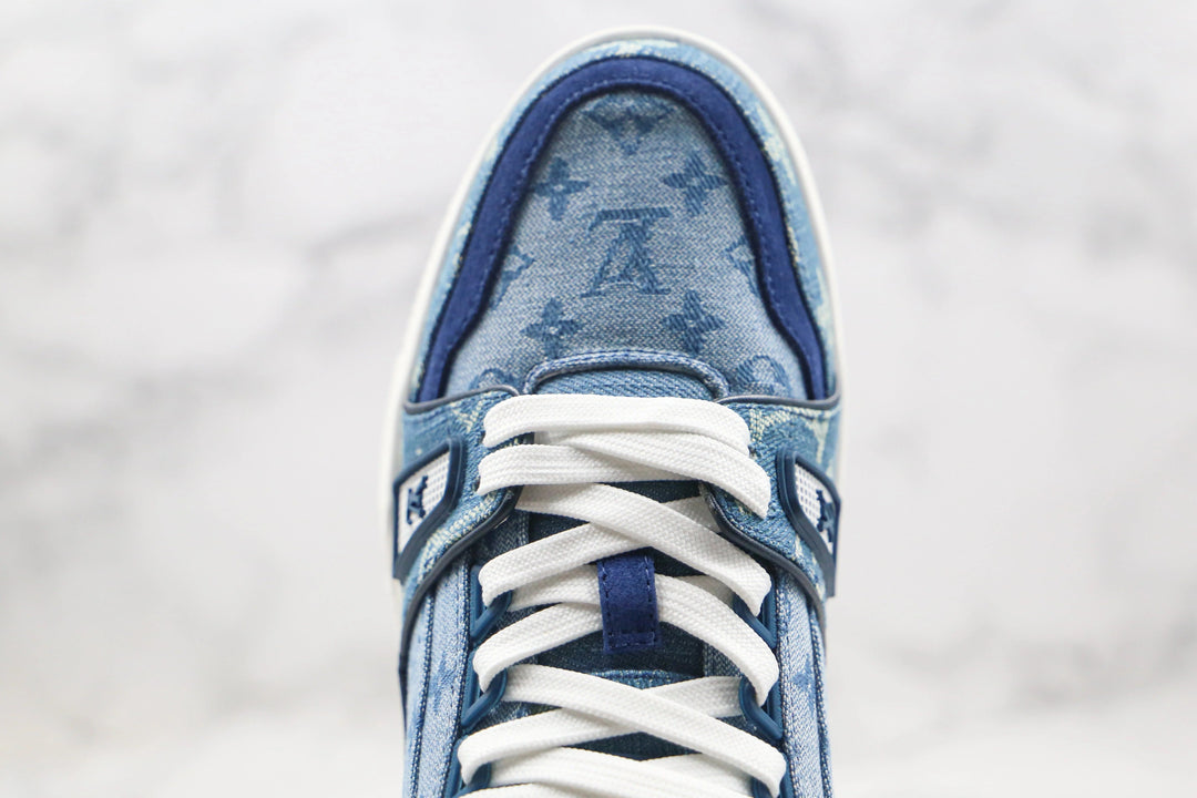 Louis Vuitton Trainer Sneaker – Denim Monogram