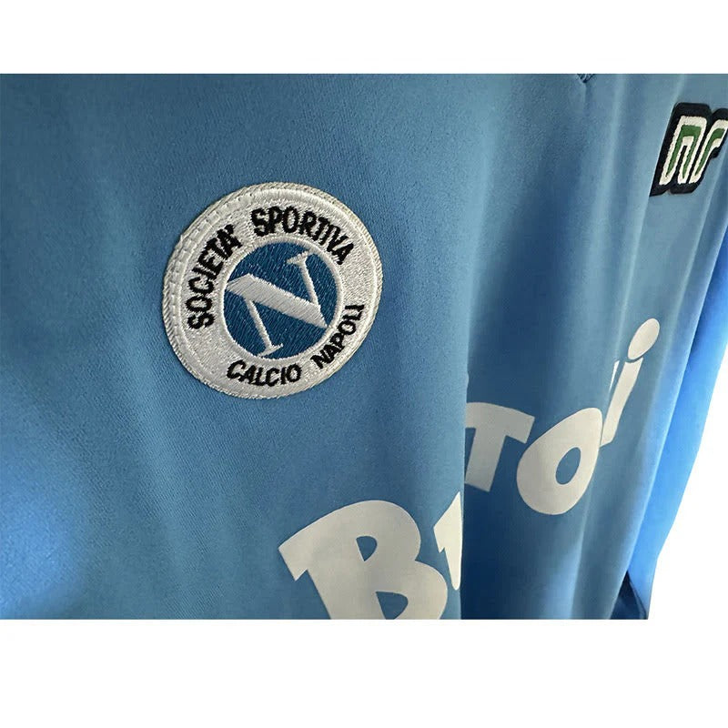 Camisa Retrô Napoli 1986/87 Home - Manga Longa