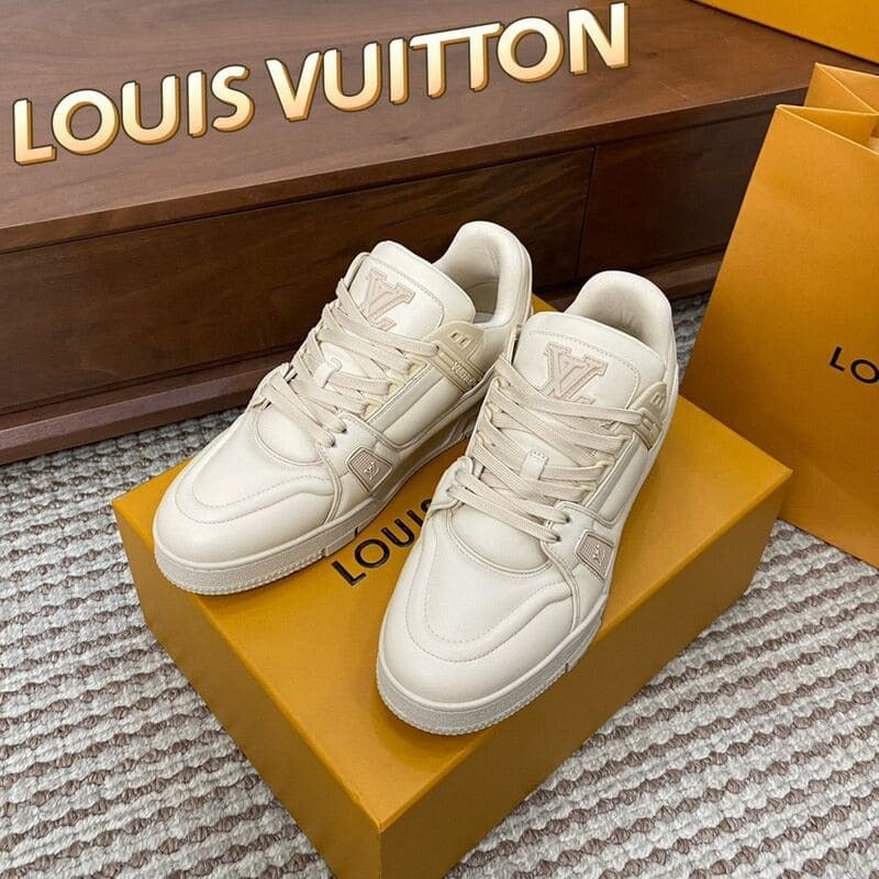 Louis Vuitton LV Trainer Triple Beige