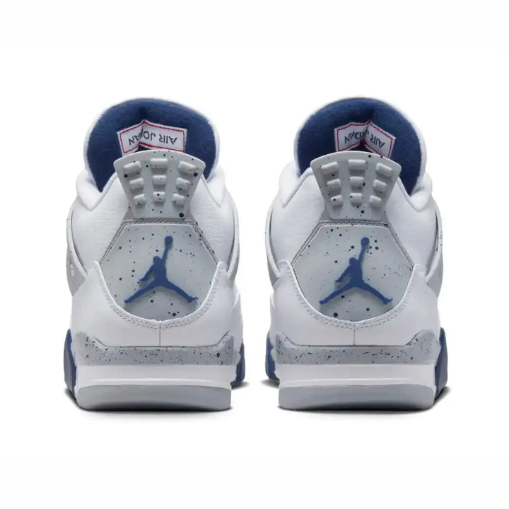 Air Jordan 4 - Branco/Cinza/Azul Marinho