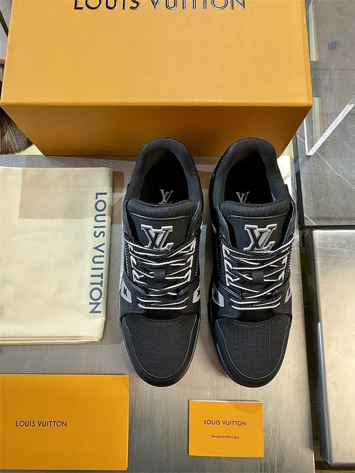 Louis Vuitton LV Trainer – Preto/Cinza
