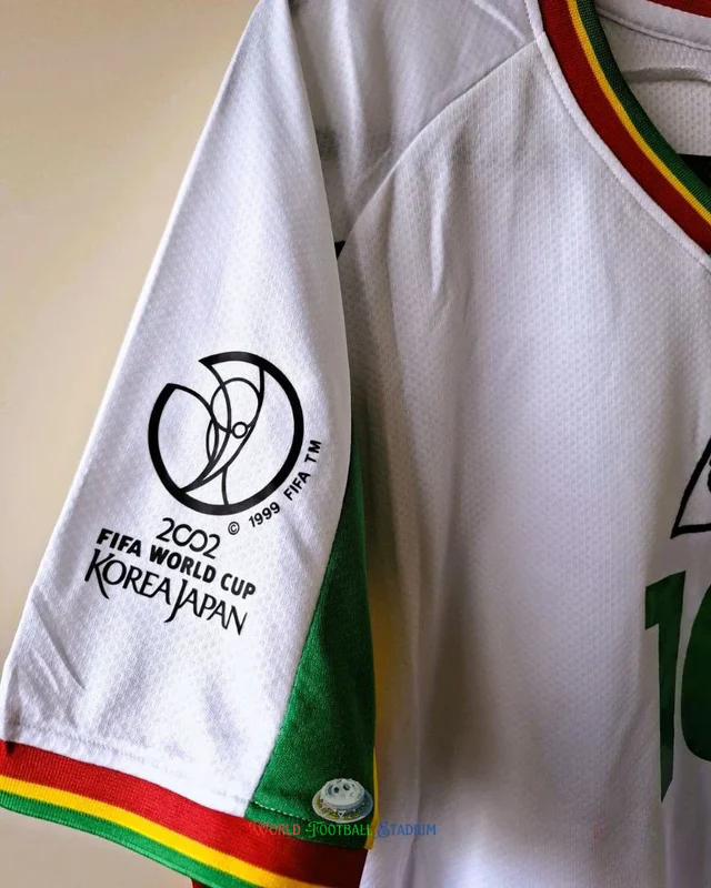 Camisa Retrô Senegal 2002/03 Home - KH. FADIGA #10 (+Patches)