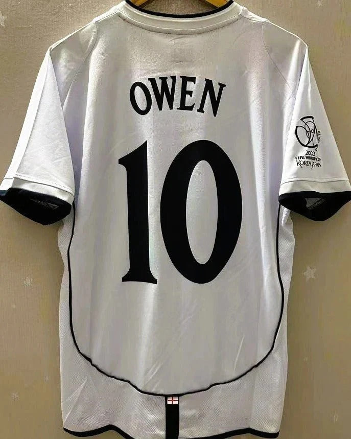 Camisa Retrô Inglaterra 2002/03 Home - OWEN #10 (+Patches)