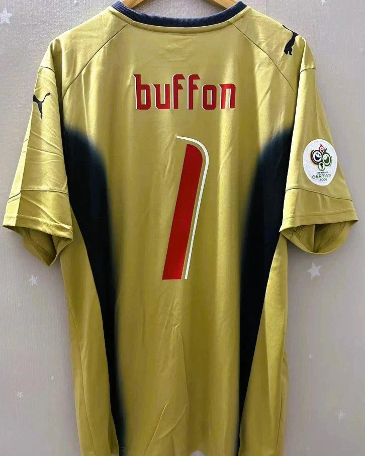 Camisa Retrô Itália 2006/07 Goleiro - BUFFON #1 (+Patches)