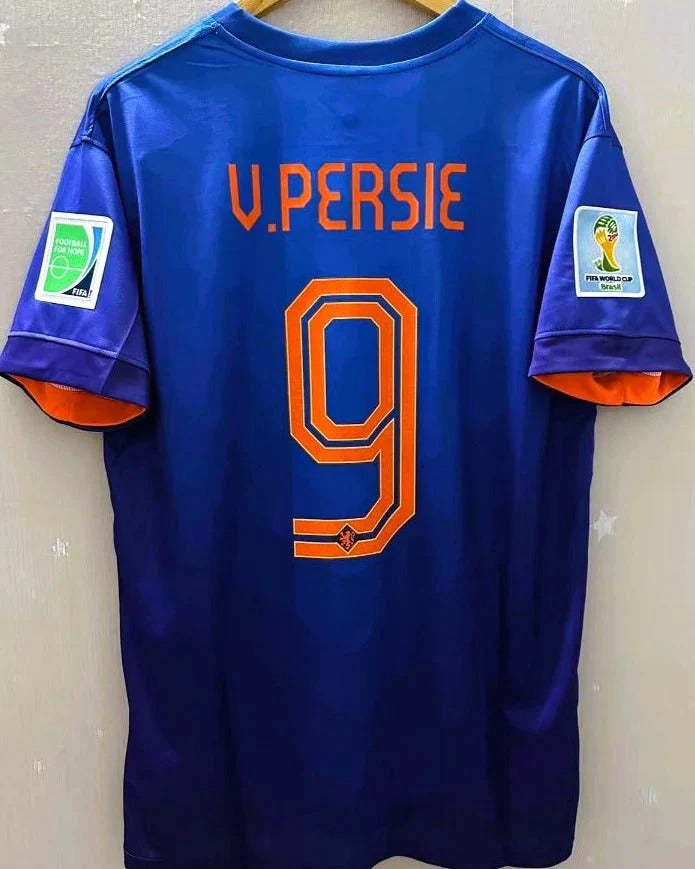 Camisa Retrô Holanda 2014/15 Away - VAN PERSIE #9 (+Patches)