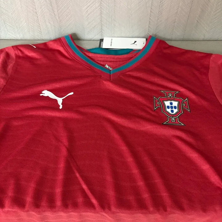 Camisa Portugal Home 2026 Manga Longa - Versão Jogador