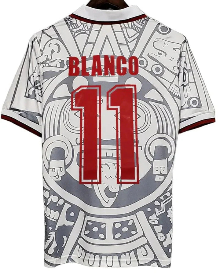 Camisa Retrô México 1998/99 Away - Blanco #11